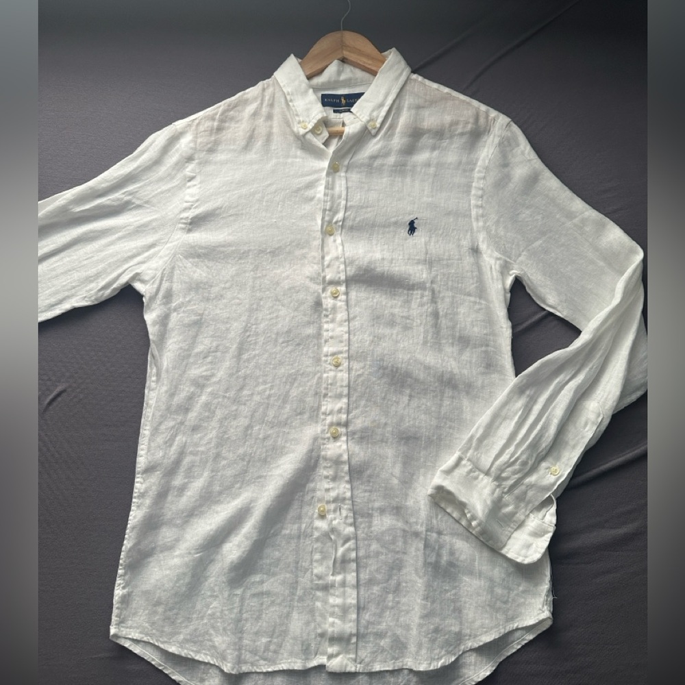Polo by Ralph Lauren White Linen Shirt for Men